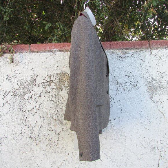 Gap The Academy Brown Herringbone Blazer 10 - Picture 5 of 8